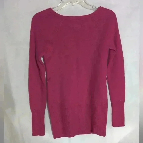 Armani Exchange Pink Sweater Zipper shoulder missing belt sz XXS - Picture 3 of 5
